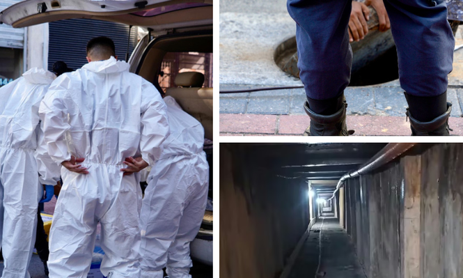 Imágenes del robo frustrado en Ciudad Vieja y el túnel del intento de robo en banco de San Isidro (Argentina)&nbsp;