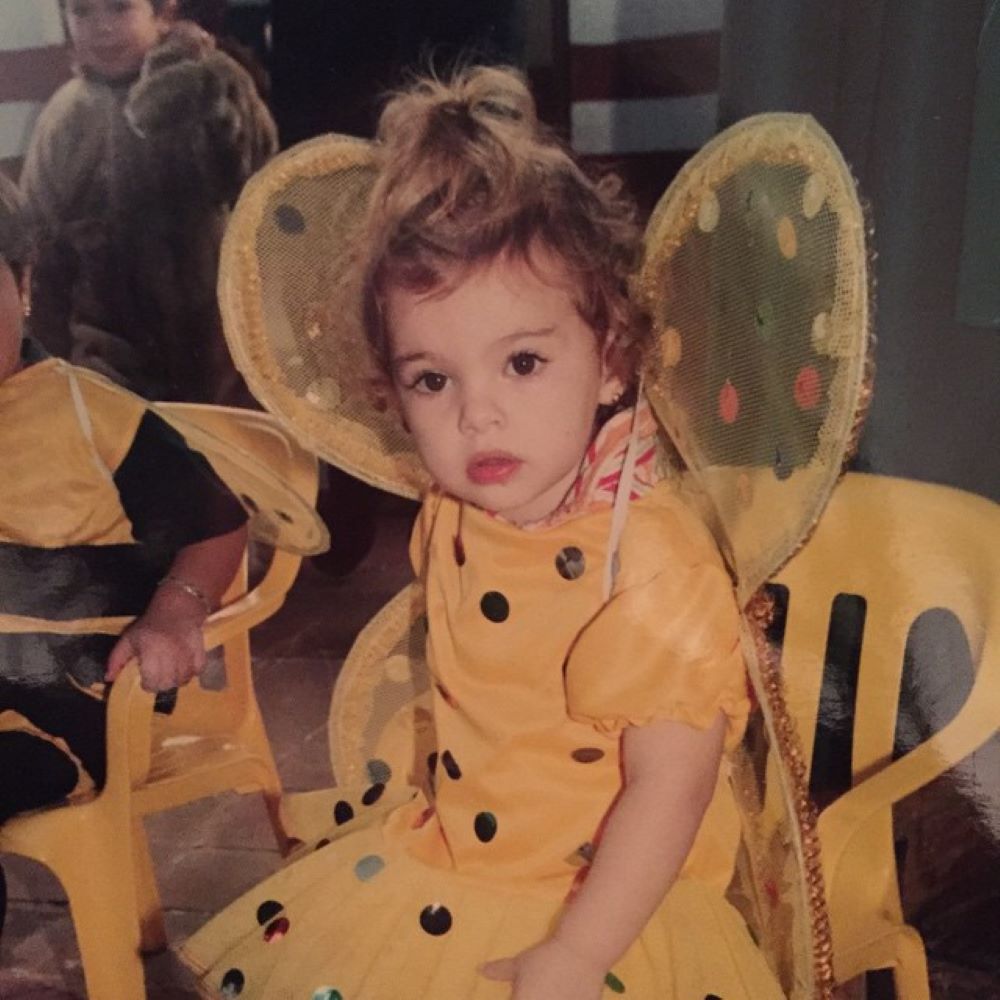 Julia Paternain cuando era niña