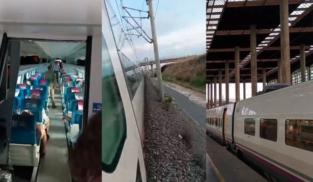 Pasajeros atrapados 14 horas en trenes de la red Madrid - Andalucía por un daño en una catenaria