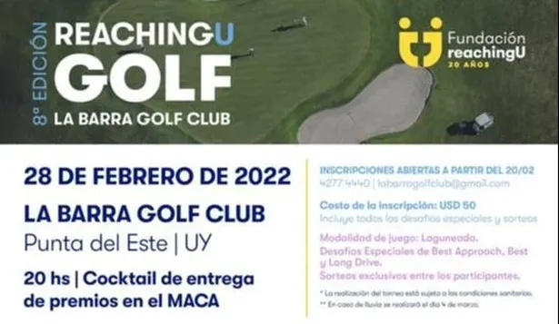 Se disputará en La Barra Golf Club