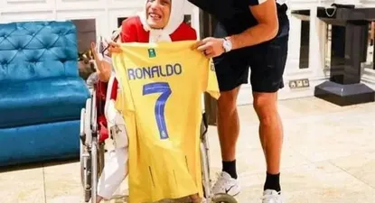La foto de Cristiano Ronaldo con Fatemeh Hamami