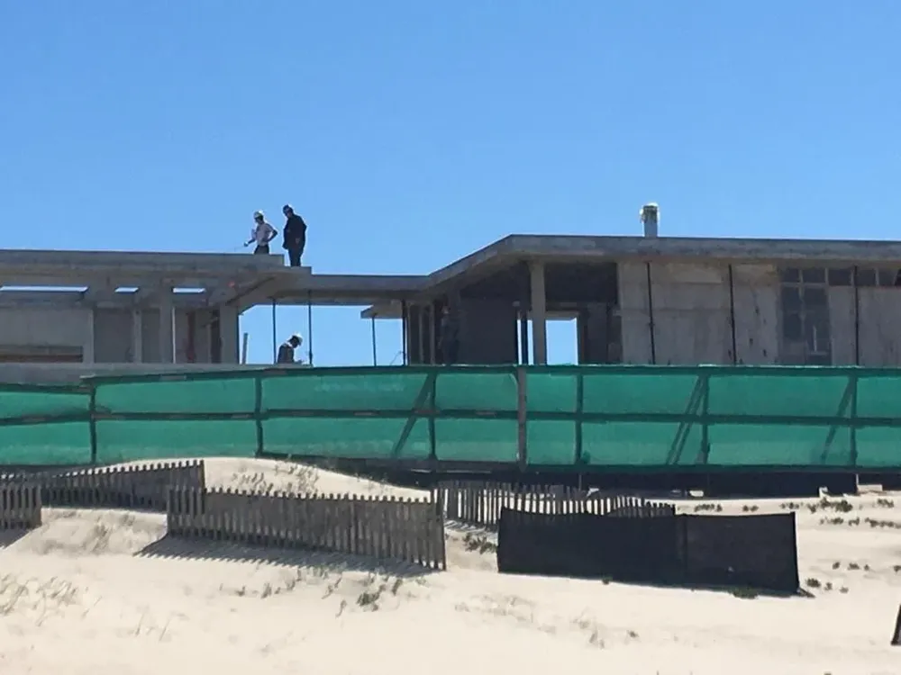 Construcción de la casa de Andrés Rossi en José Ignacio