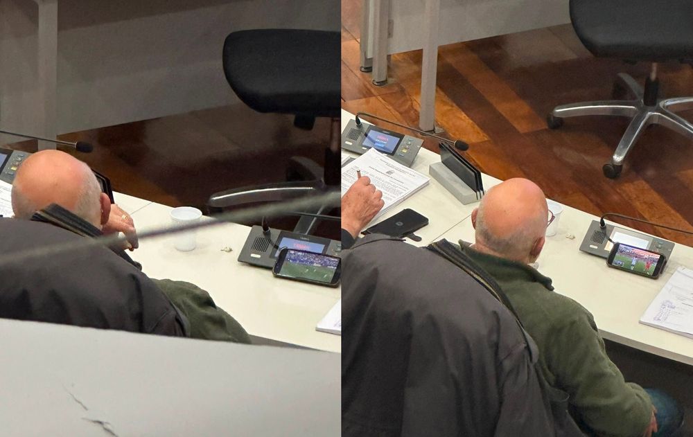 Edil del FA en Canelones fue visto mirando el Mundial