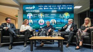Representantes de telefónicas y cableoperadores con el presidente de Antel&nbsp;