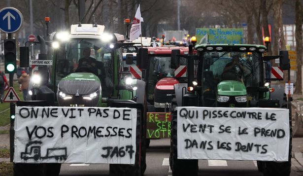 Agricultores: protestas en Francia.