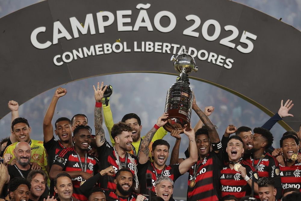 Flamengo celebra la obtención de la Copa Libertadores 2025
