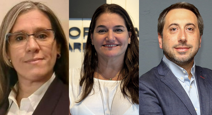 Laura García, Marcela Bensión y Andrés Ciccariello