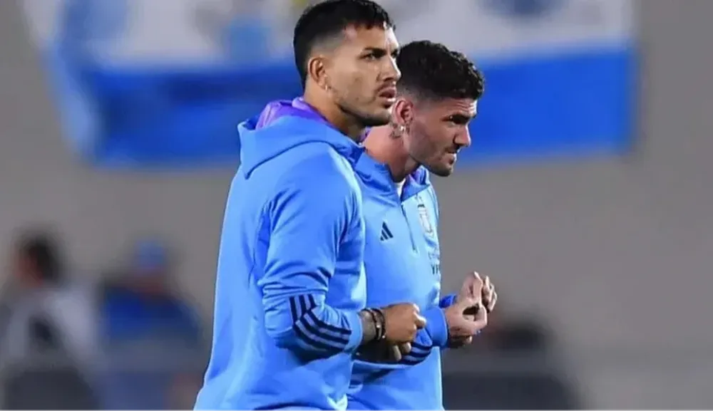 Paredes y De Paul este jueves en River