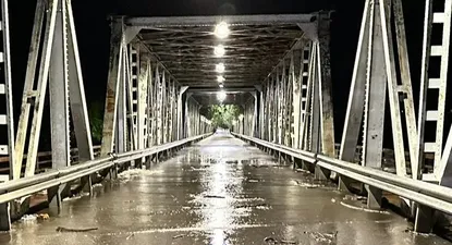 El puente Piedra Alta en Florida a la noche del miércoles