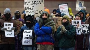 En Mineápolis se suceden las protestas en contra de los operativos de ICE.