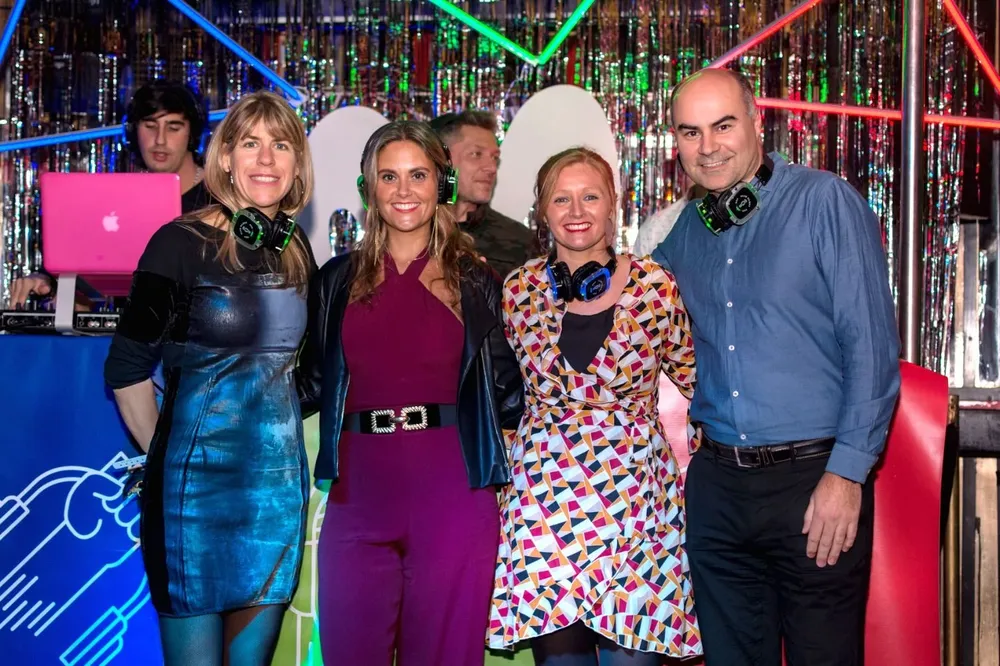 Lucia Barbosa, Carolina Palma, Virginia Rico y Fernando Leis