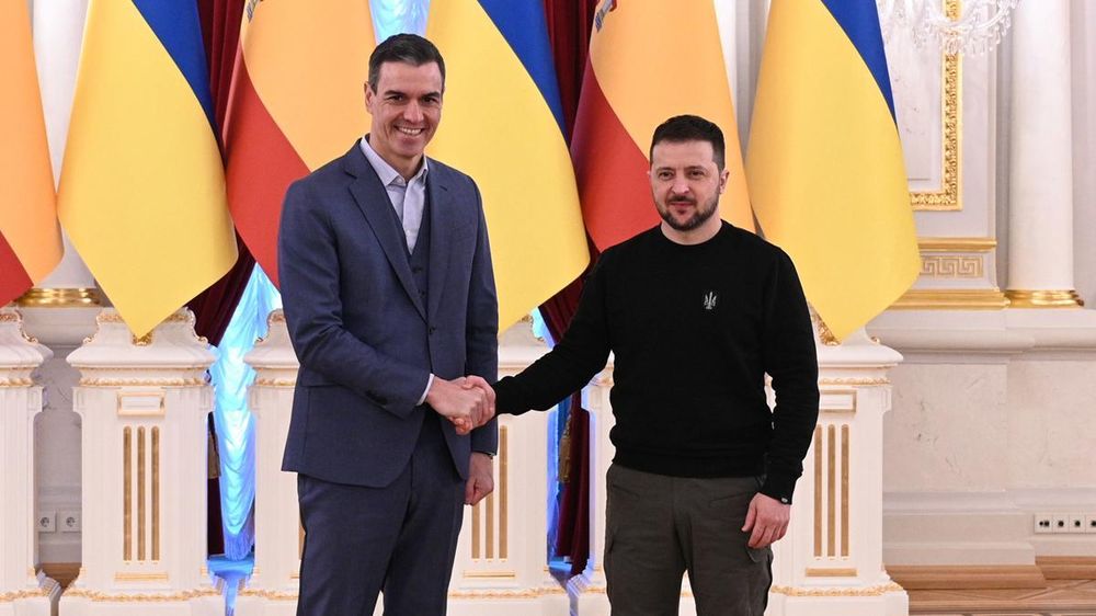 Una imagen de un encuentro entre Pedro Sánchez y Volodomir Zelensky