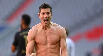 El grito de gol de Lewandowski al batir el récord de Gerd Müller