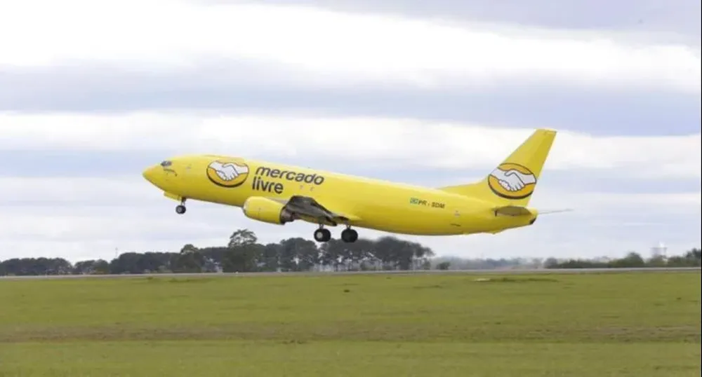 Avión de Mercado Libre