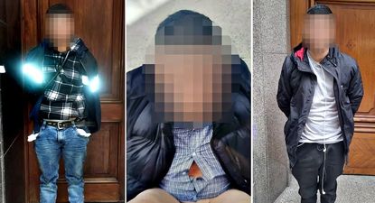recoleta: tres motochorros colombianos detenidos luego de una violenta salidera bancaria