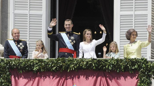 La familia real el día de la coronación de Felipe VI