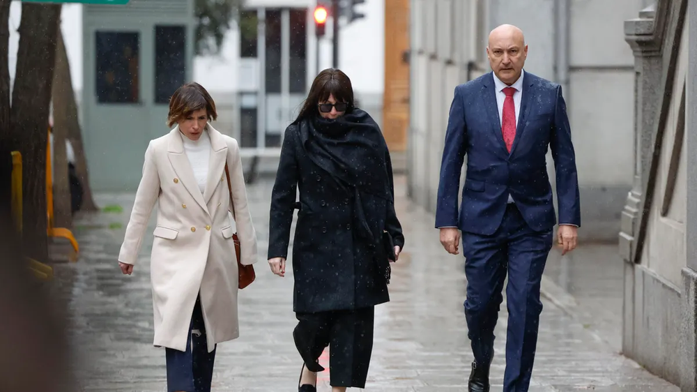 Jessica Rodríguez ingresando a declarar ante el Supremo.