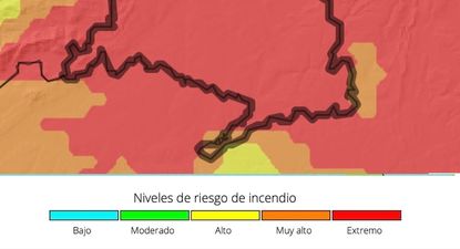 Suspendido el uso de fuego y maquinaria esta tarde cerca de las zonas forestales por el elevado riesgo de incendios.