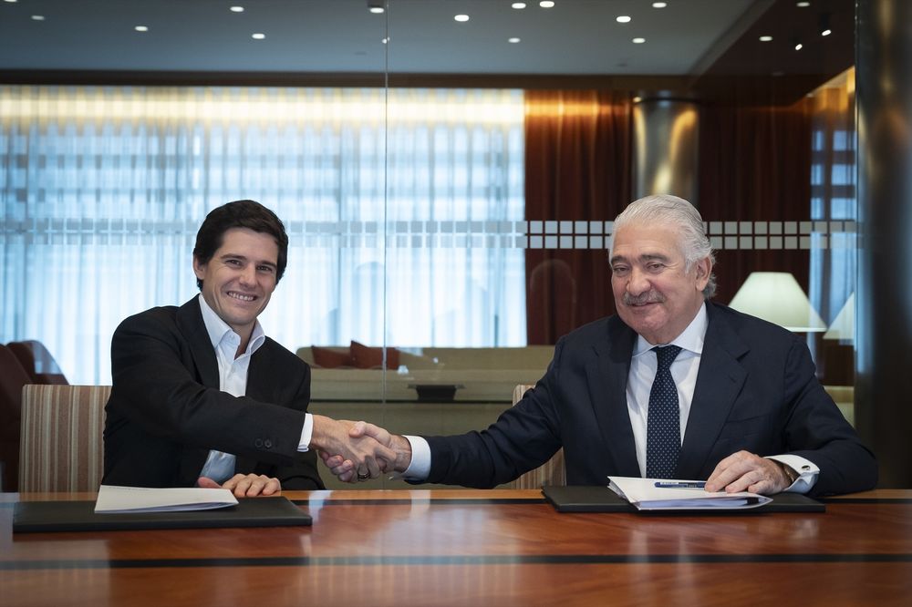 José Entrecanales, CFSO de Acciona Chief Financial and Sustainability Officer, y José Bogas, CEO de Endesa. EUROPA PRESS