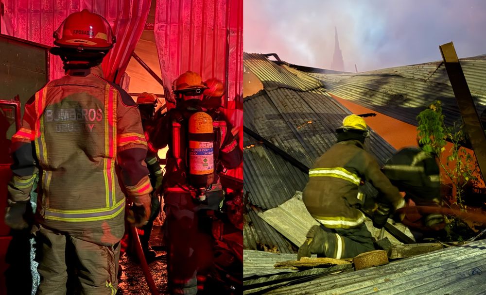 Bomberos controló incendio en Piedras Blancas