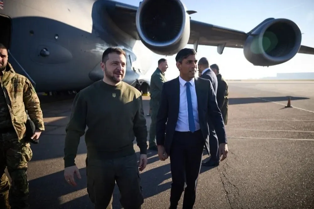 Volodomir Zelensky llega a Londres