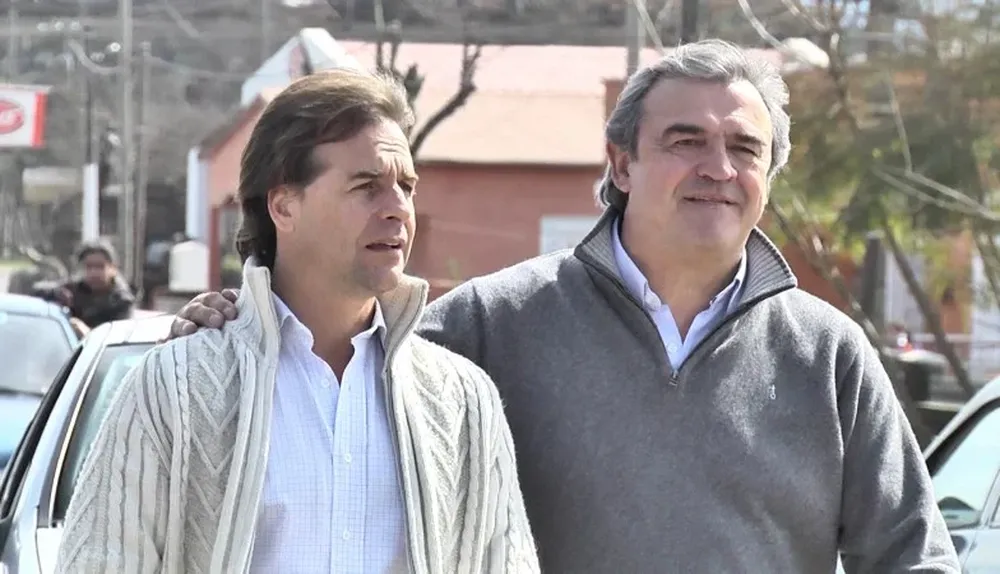 Luis Lacalle Pou y Jorge Larrañaga