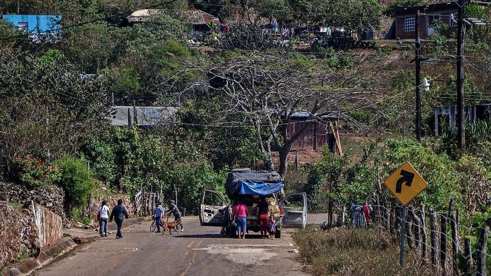 Calle en Concordia, México, cerca de donde 10 mineros fueron secuestrados a fines de enero.