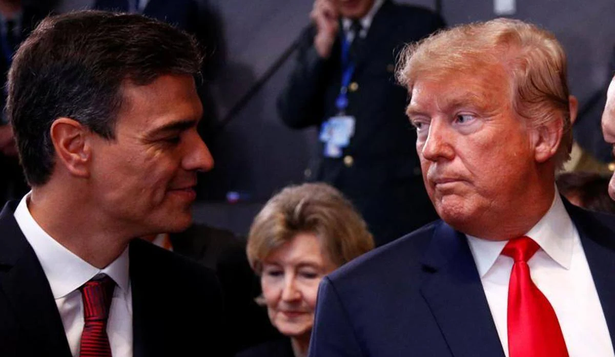 Pedro Sánchez y Donald Trump