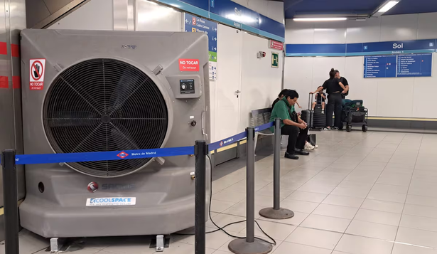 Ventiladores gigantes en el Metro de Madrid.