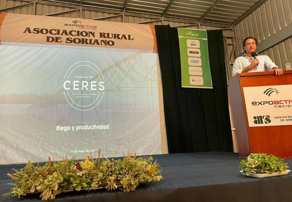 El economista Ignacio Munyo, durante la presentación del estudio de Ceres.