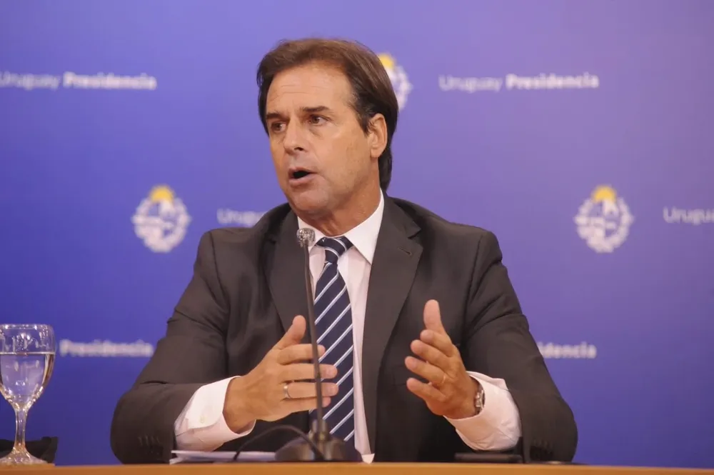 Lacalle Pou en conferencia de prensa
