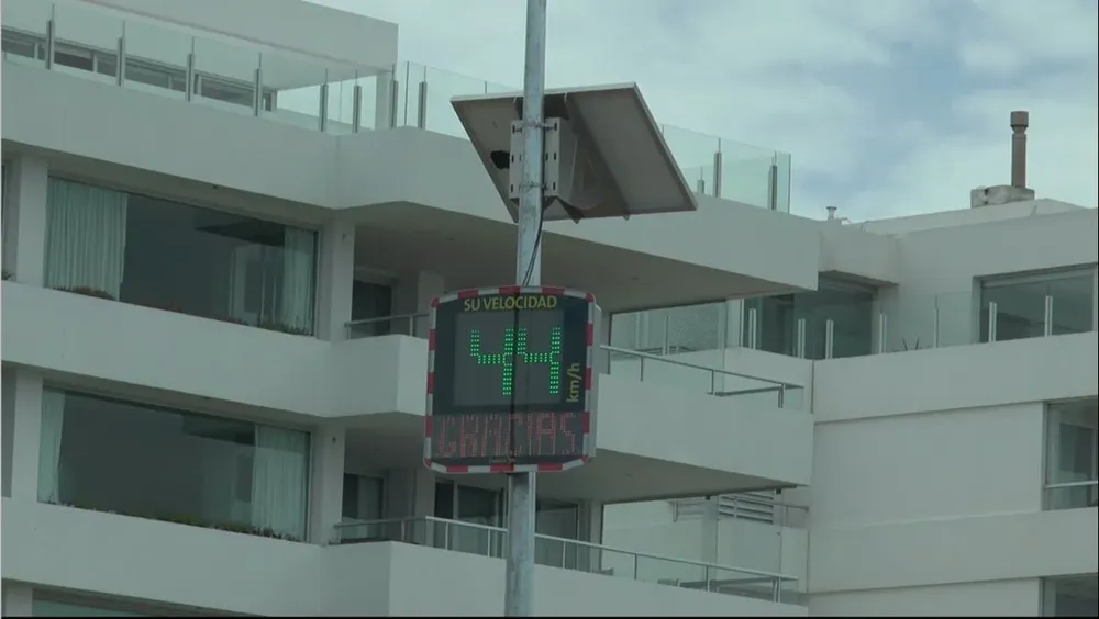Radar preventivo ubicado en Punta del Este