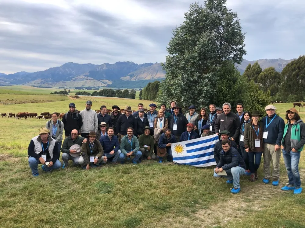 Delegación uruguaya en Nueva Zelanda.