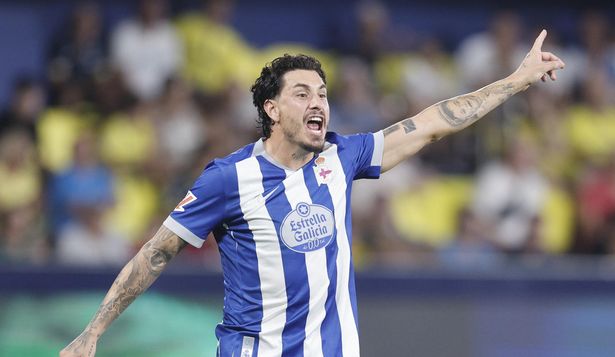 José María Giménez en su debut en Deportivo