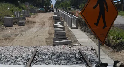 Archivo, avance de las obras del Ferrocarril Central
