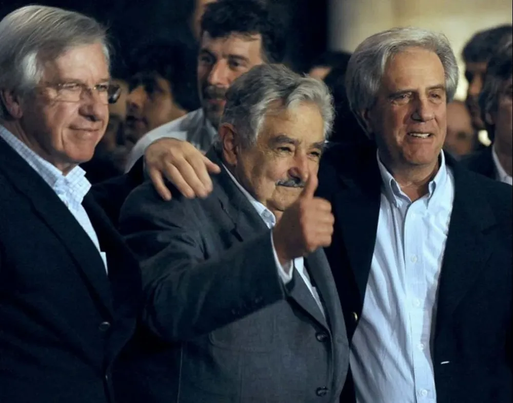 Astori, Mujica y Vázquez, los tres líderes del FA