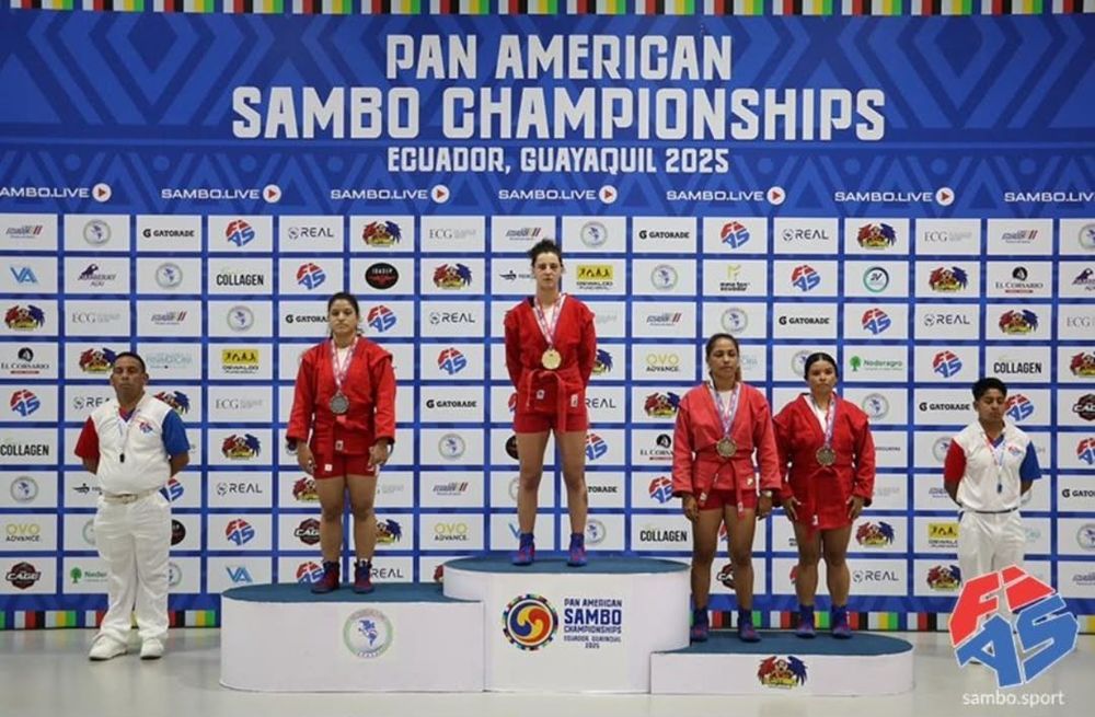 Martina Vázquez fue medalla de oro para Uruguay en el Panamericano de Sambo de Guayaquil 