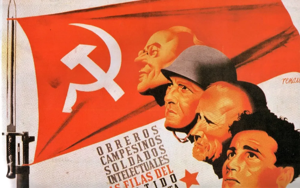 Propaganda del Partido Comunista en la Guerra Civil Española, obra del valenciano Josep Renau