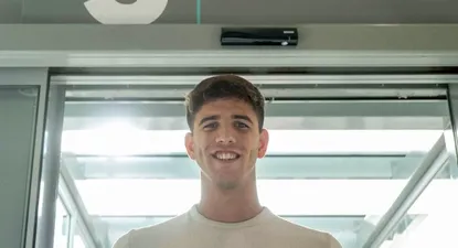 Facundo González cuando hizo su prueba médica en Juventus