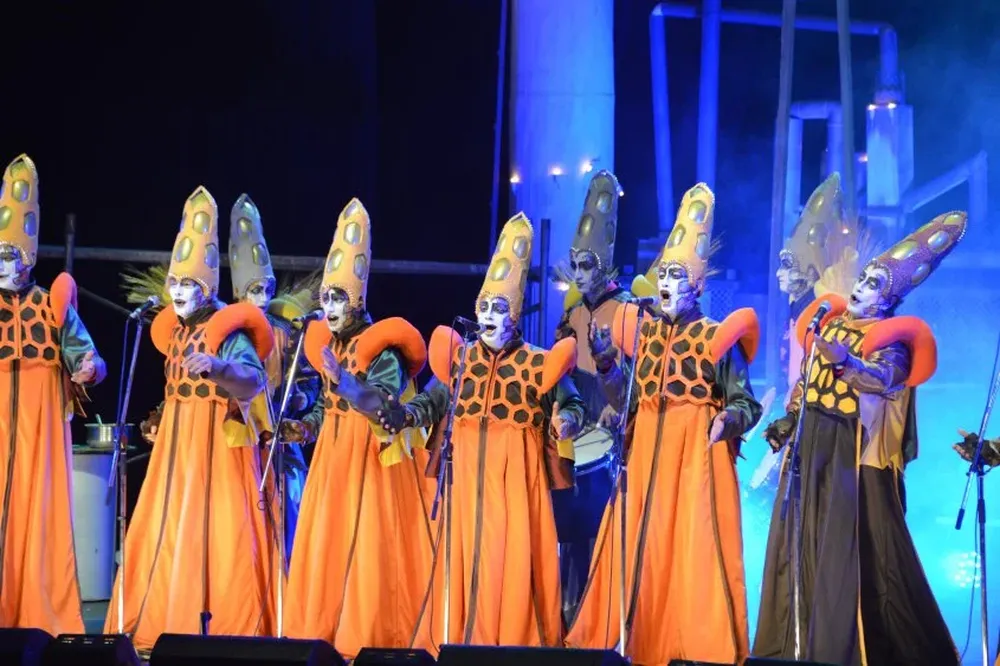 La murga Curtidores de Hongos en el Teatro de Verano.