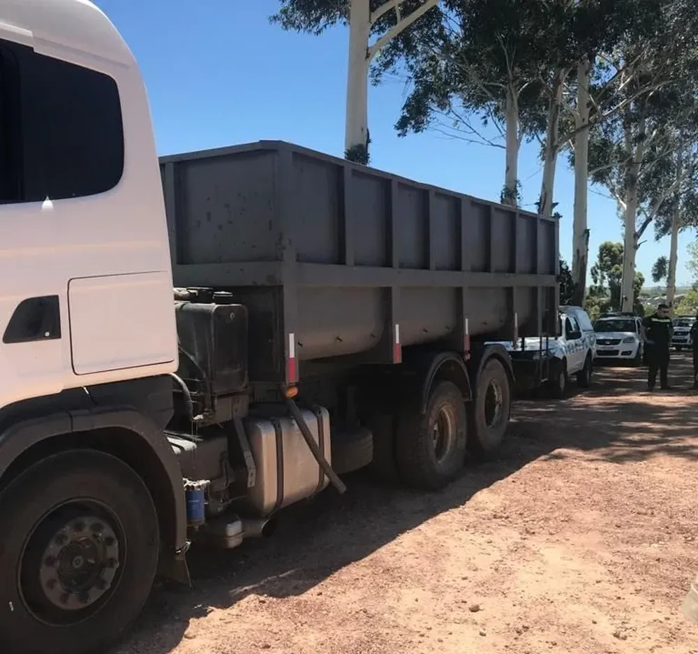 El camión que utilizó el condenado