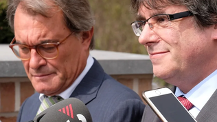 Artur Mas (i) y Carles Puigdemont (d)