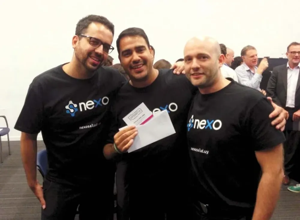 Ignacio Talavera , Rodrigo Silva y Alvaro Rettich, integrantes de Nexo Salud