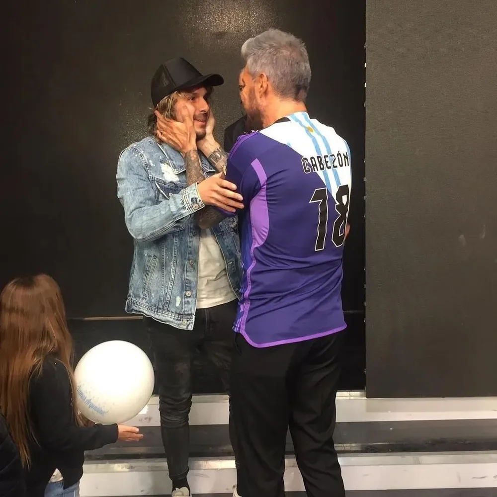 El futbolista uruguayo que cumplió su sueño: conocer a Marcelo Tinelli, su ídolo