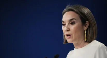 La secretaria general del PP, Cuca Gamarra,.
