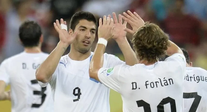 Luis Suárez y Diego Forlán