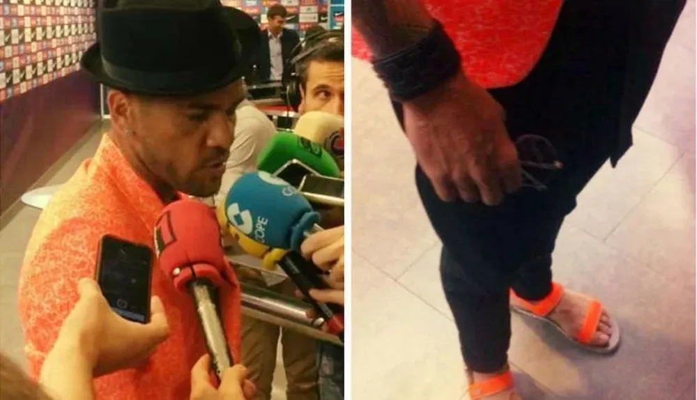 Dani Alves y su particular estilo