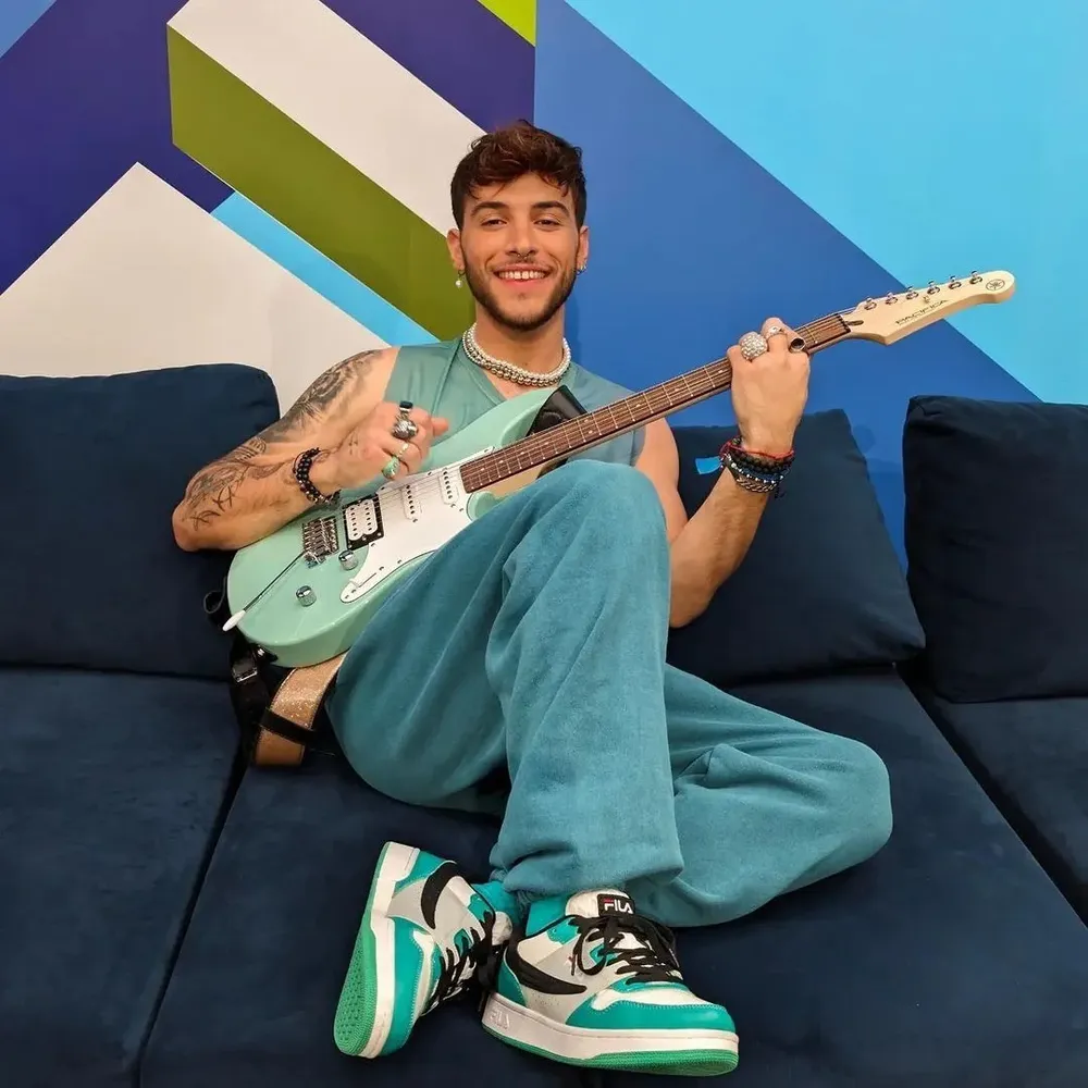 Lucas en la casa de Operación Triunfo