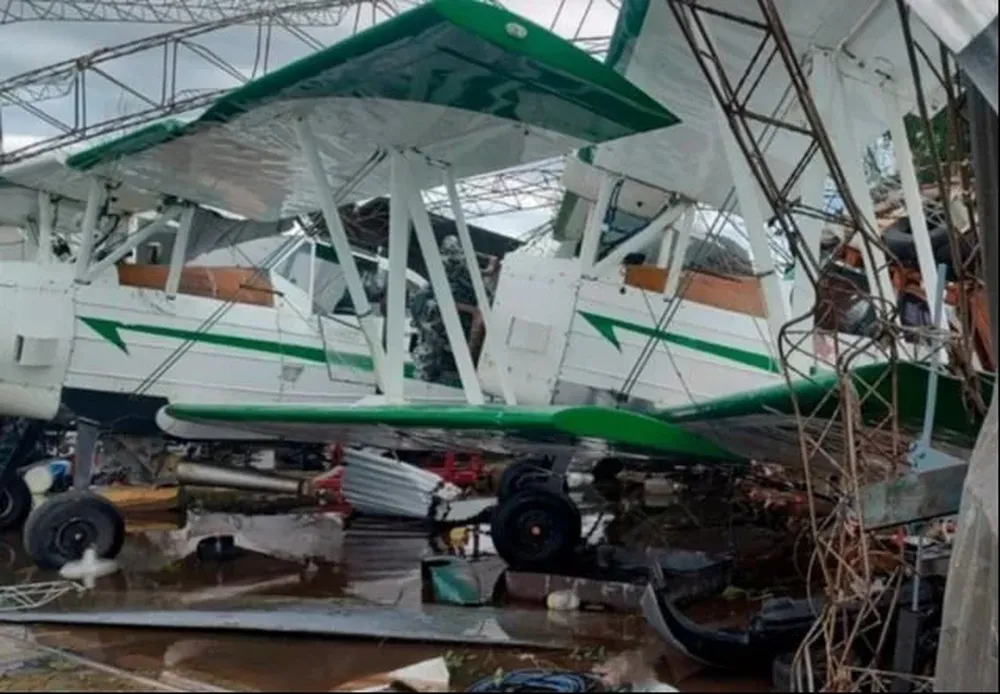 Destrozos en Nueve de Julio