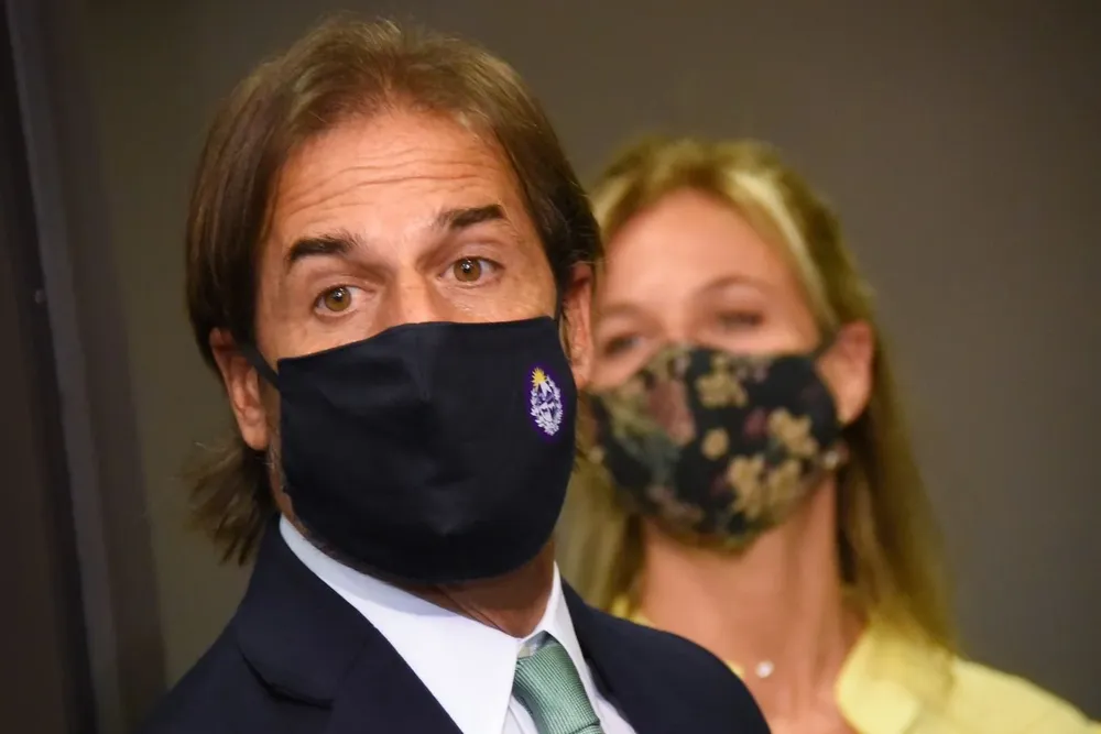 Lacalle Pou con Lorena Ponce de León